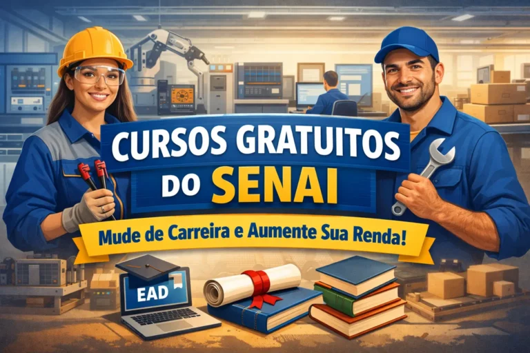 Cursos gratuitos do senai